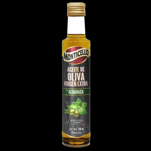 ACEITE OLIVA MONTICELLO 250ML ALBAHACA